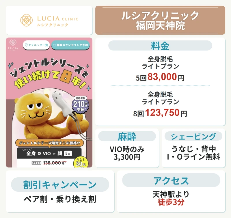 ルシアクリニック福岡天神院
