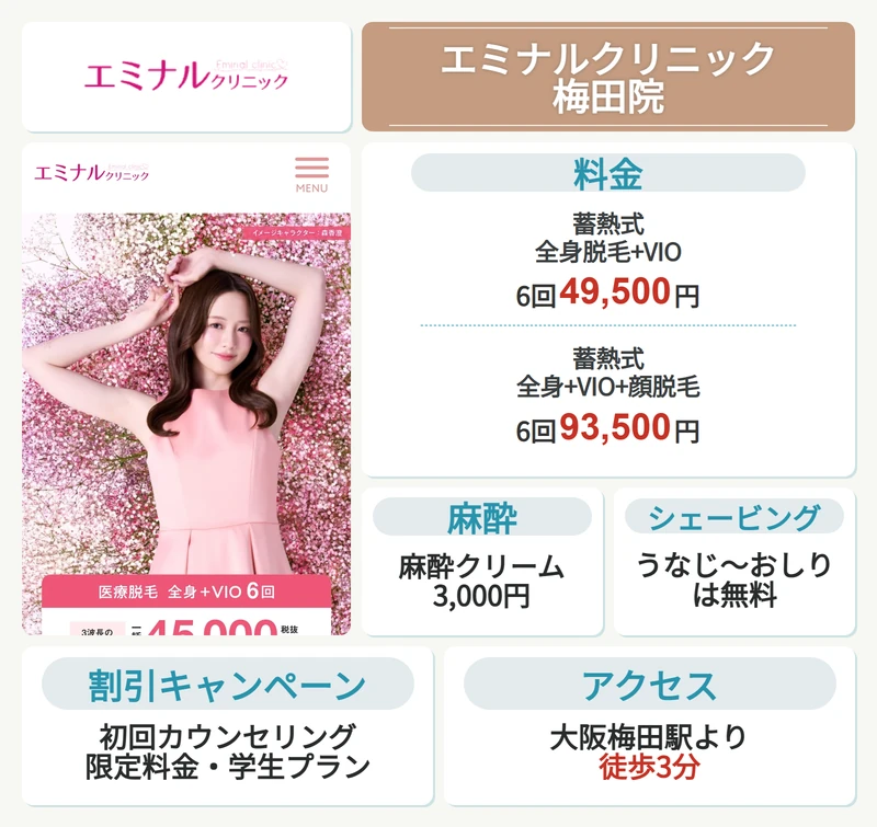 大阪のエミナルクリニック