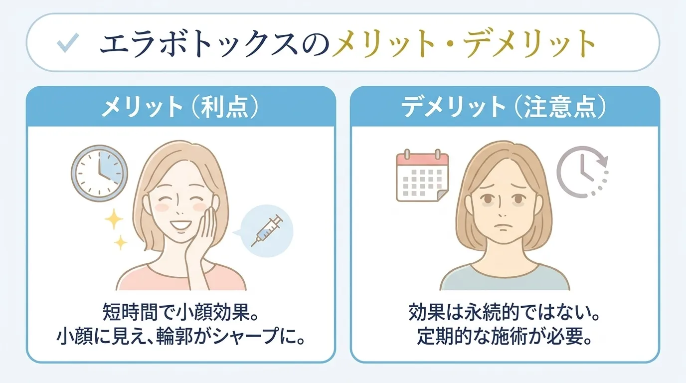 エラボトックスのメリットとデメリット