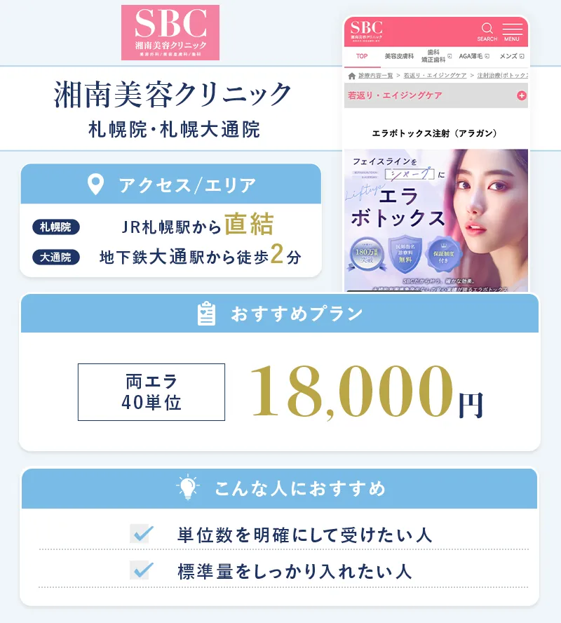 湘南美容クリニック札幌院